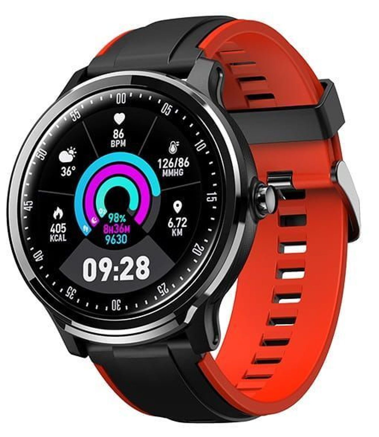  Smartwatch Garett Sport Gym czerwony (5).jpg